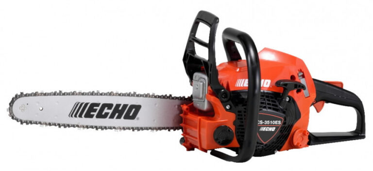 Echo mootorsaag CS-3510ES/35RC horisontaalne vaade vasakust küljest valgel taustal