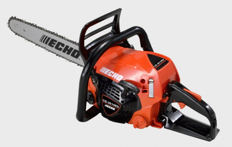 Echo mootorsaag CS-3510ES/35RC vaade vasakust küljest valgel taustal